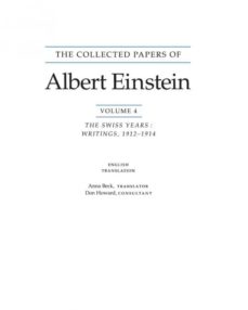 The collected papers of albert einstein, volume 4 (english)