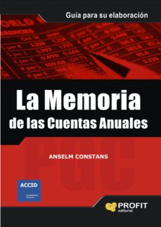 Memoria de las cuentas anuales,